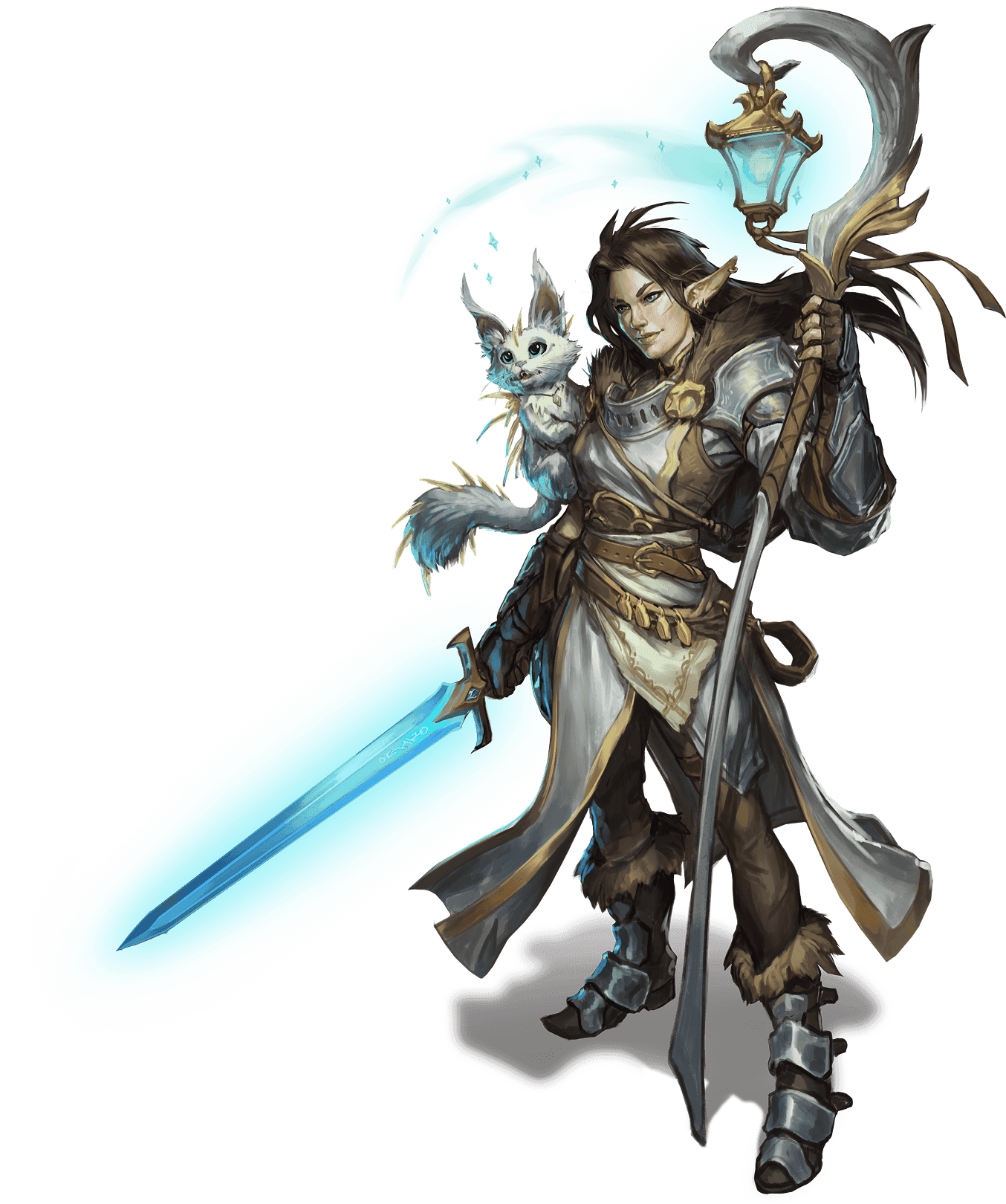 Fantasy hero illustration used on LegendKeeper landing page by Max Davenport