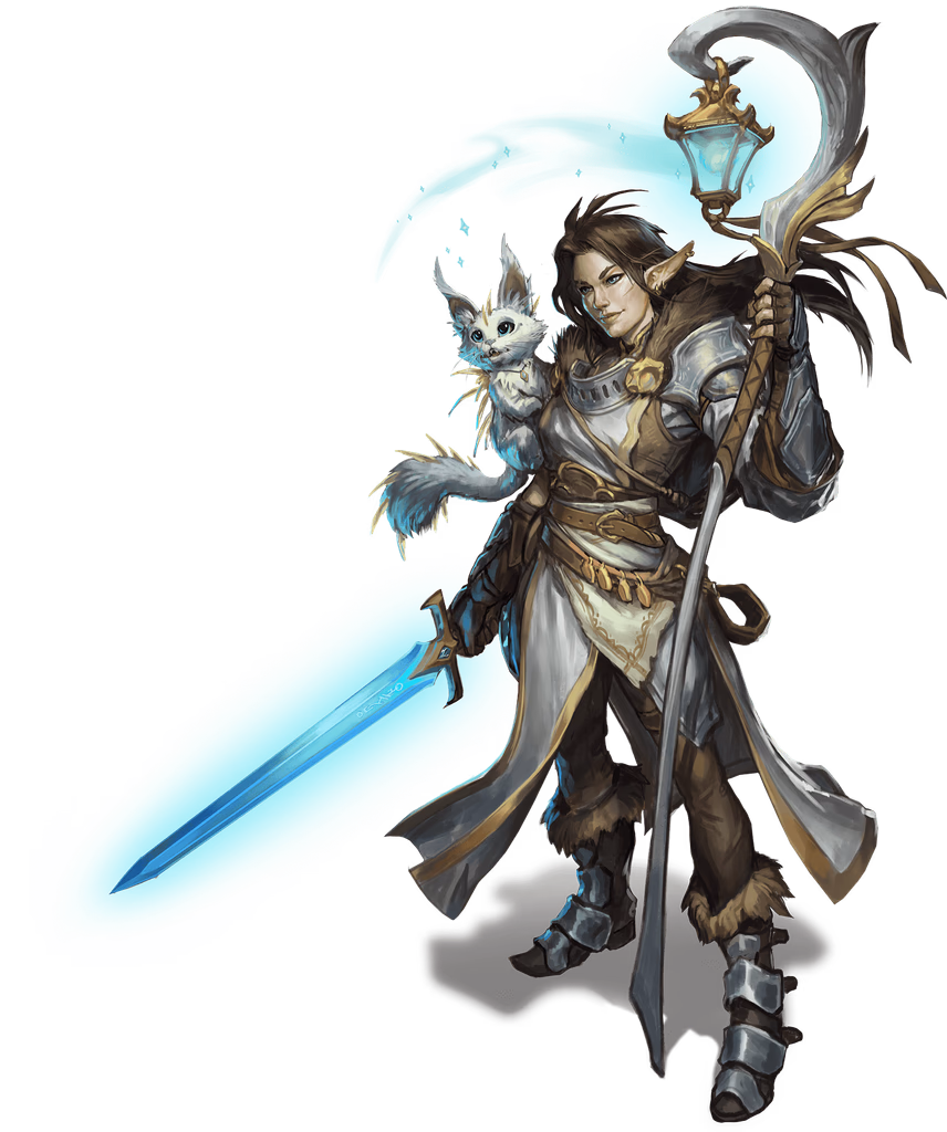 Fantasy hero illustration used on LegendKeeper landing page by Max Davenport