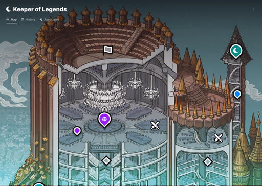 LegendKeeper lore editor with auto-linked terms, tags, and private secrets