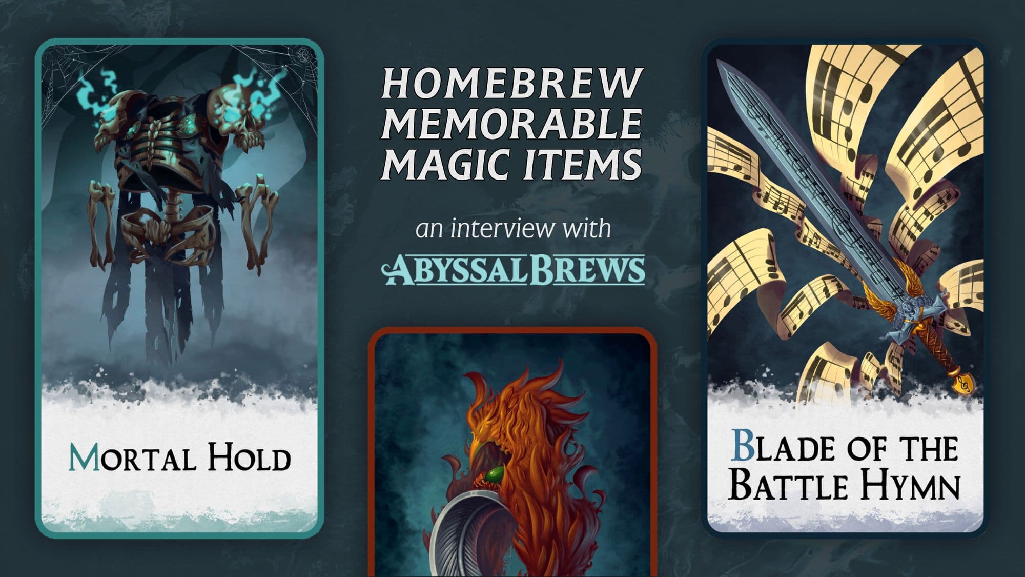 Magic items for 5e created by Abyssal Brews.