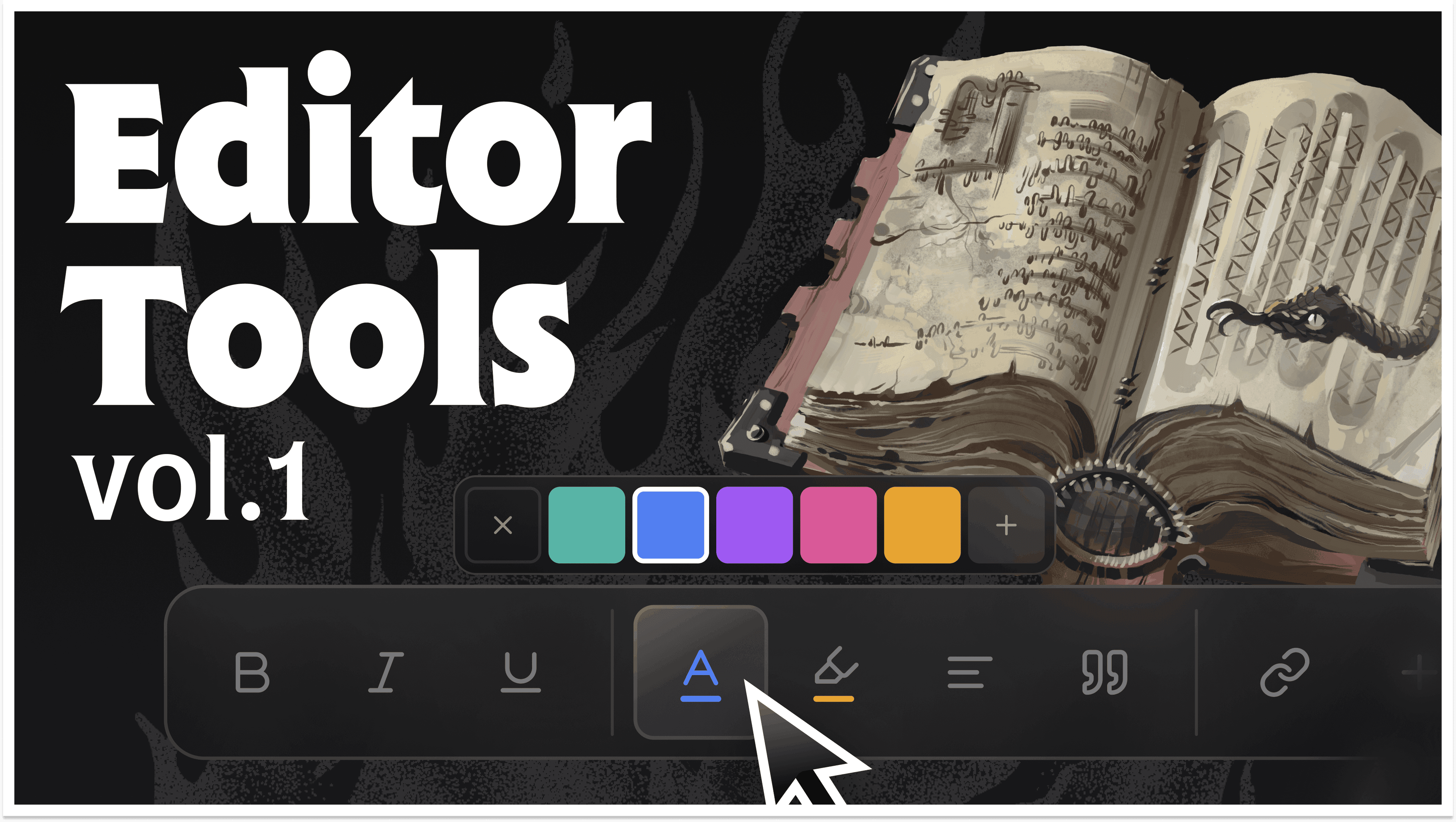 Add personality with font colors and highlights.