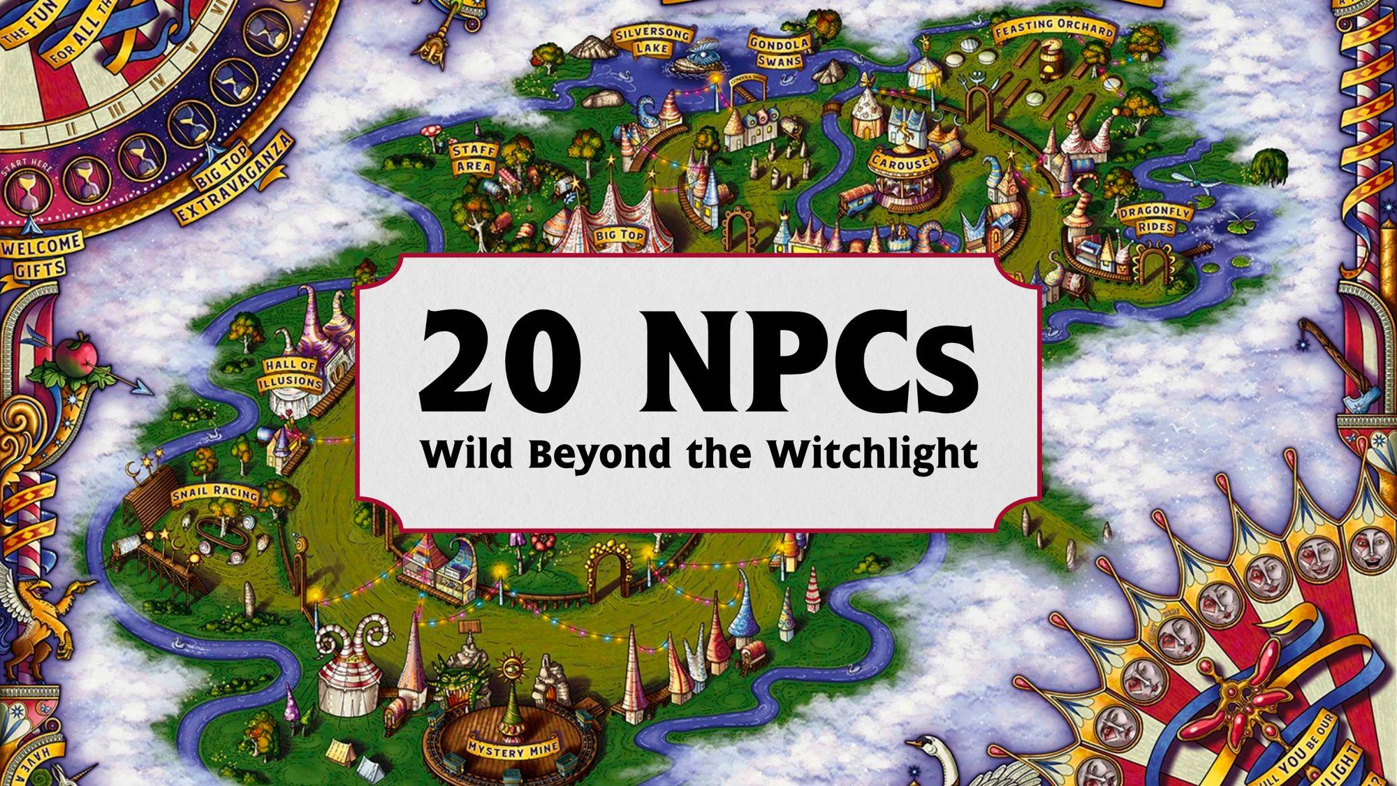Wild Beyond the Witchlight Map by Stacey Allen & Will Doyle. Copyright Wizards of the Coast.